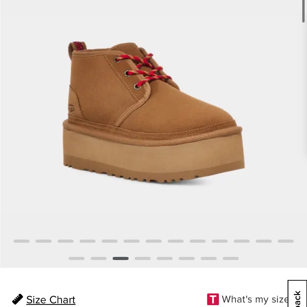 Platform Uggs in Chestnut